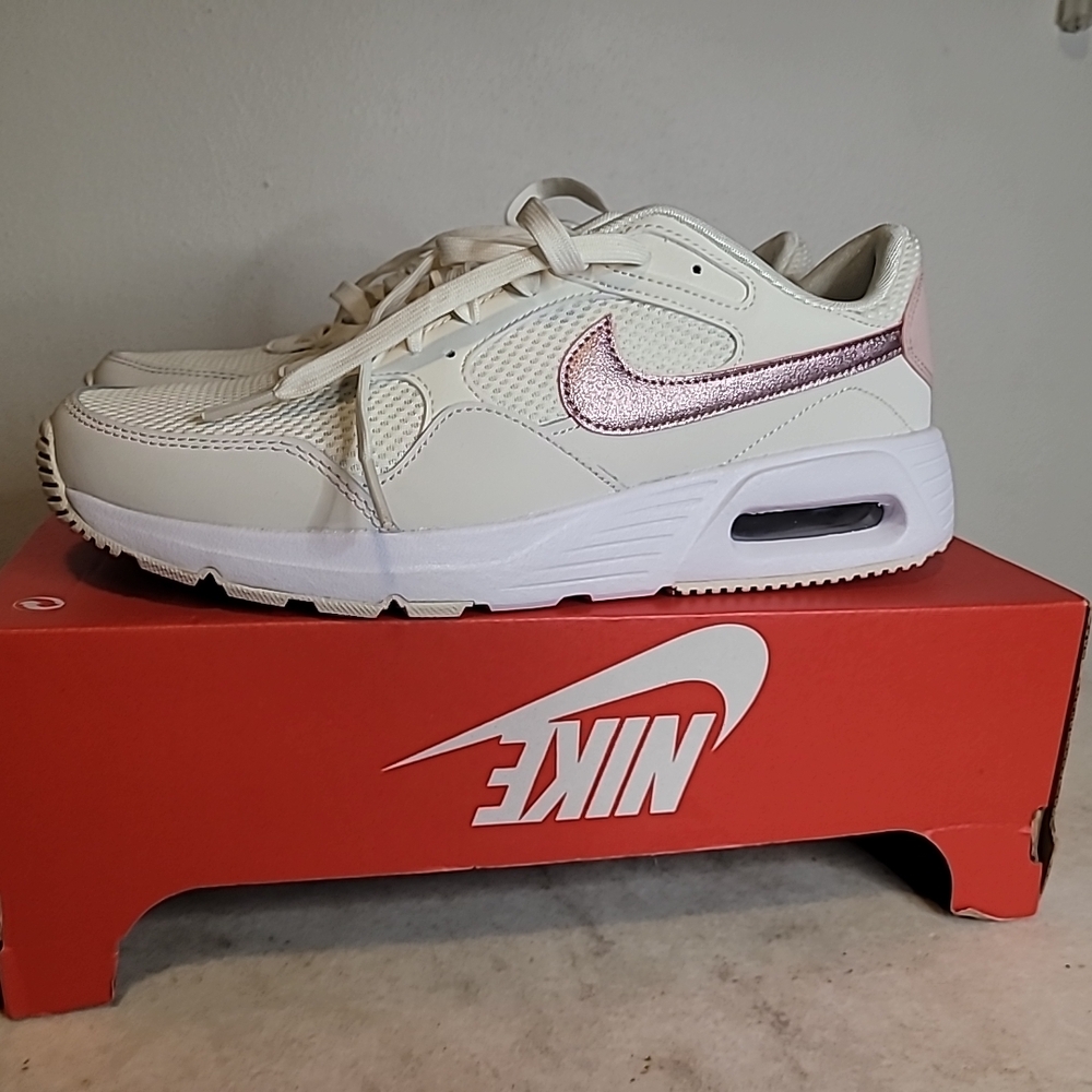 Nike Cream and Pink Sneakers